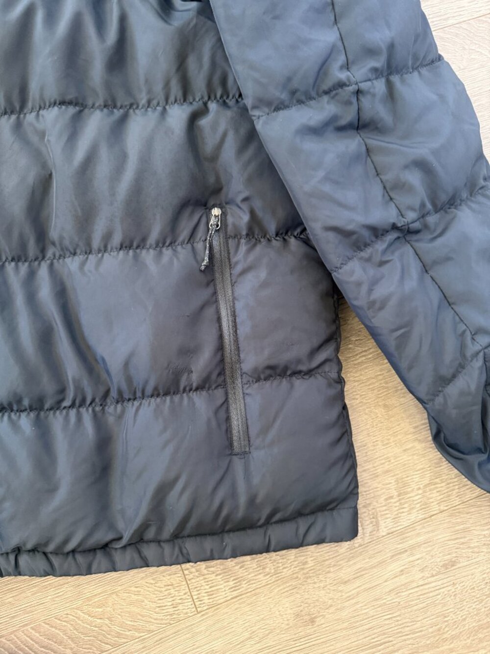 Eddie Bauer EB650 Hooded Down Puffer Jacket Black Orange Men’s XL - Picture 5 of 11
